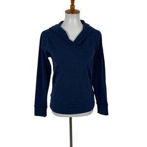 Levelwear Sweater Medium Blue Hooded Pullover Cozy Athleisure Sport Streetwear